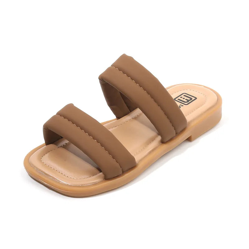 Girls Summer Sandals - Anti-Slip Soft Sole Open-Toe Slippers