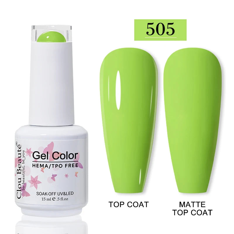 No-Wipe Top Coat & Sticky Base Coat UV Gel Polish — Long-Lasting, MSDS Certified, 15ml