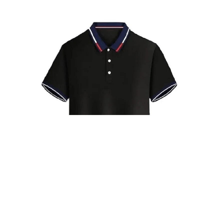 Contrast Color Striped Polo Shirt | Men’s Casual Short Sleeve Summer Top