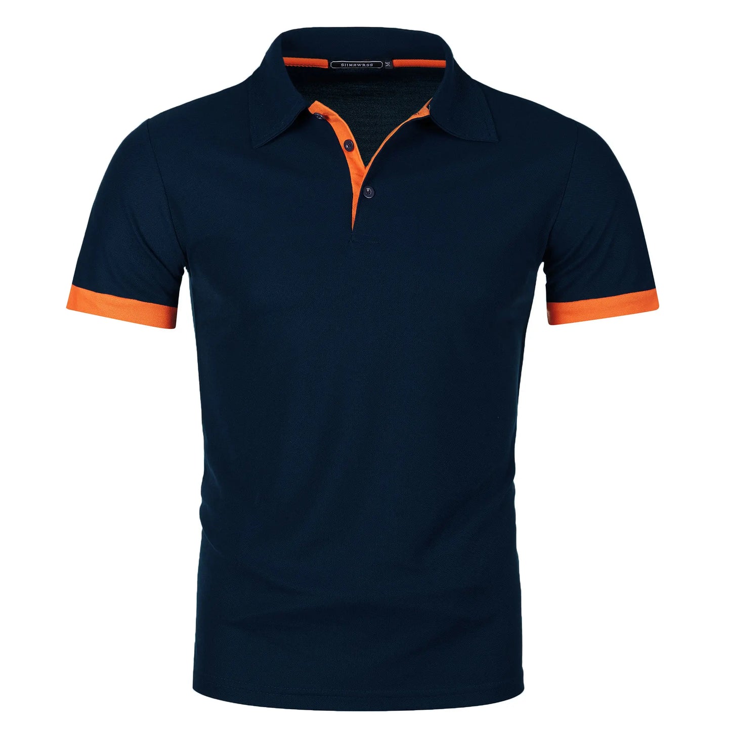 Men's Color Block Polo Shirt – Short Sleeve Casual Summer Top