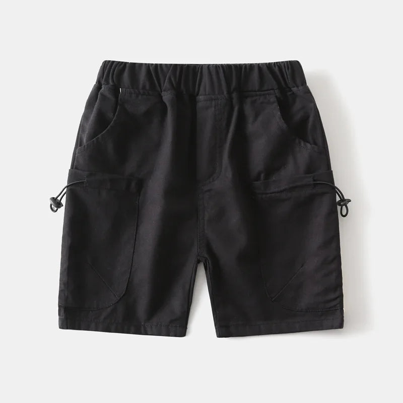 Boys Cotton Casual Shorts | Elastic Waist, Loose Fit | Toddler & Kids 2-8Y