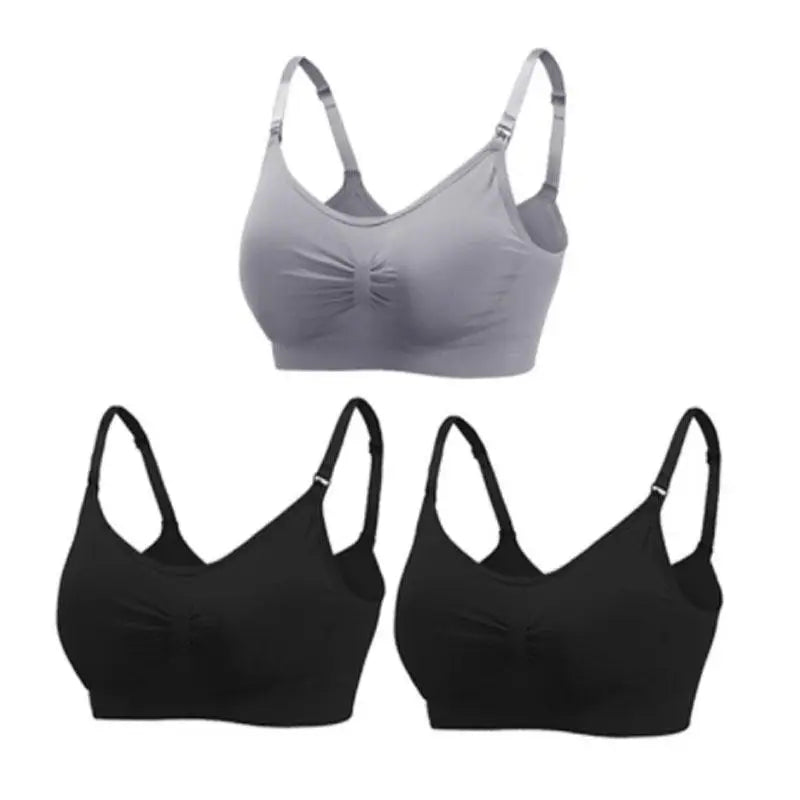 Nursing Bras for Breastfeeding Women – 3-Pack Seamless Maternity Bra (S–4XL)