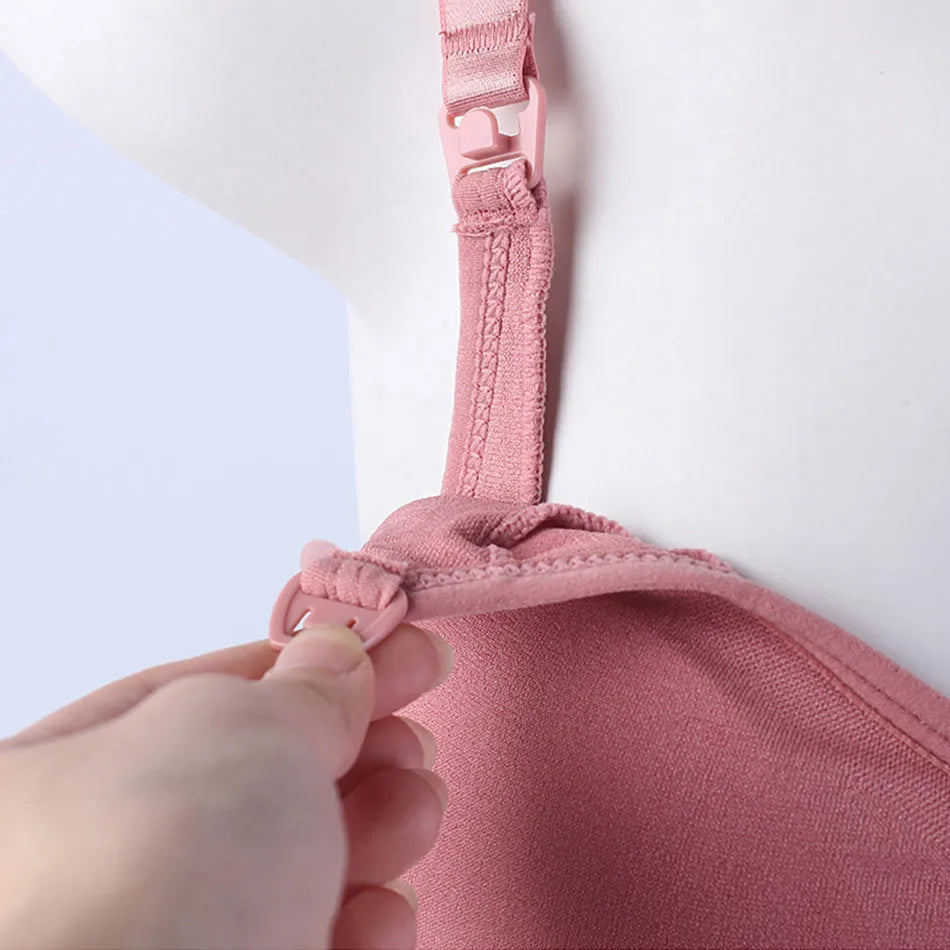 Seamless Maternity Nursing Bralette | Wire-Free Sleep Bra for Pregnant & Breastfeeding Women