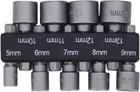 9-Piece Hex Socket Nut Driver Set | 5mm–13mm Sleeve Screwdriver Bits