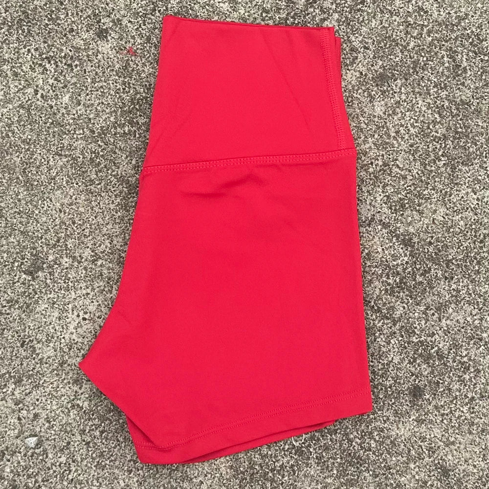 Shorts Deportivos Mujer Cintura Alta - Yoga Gym Running con Efecto Levanta Glúteos