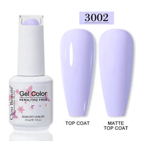 No-Wipe Top Coat & Sticky Base Coat UV Gel Polish — Long-Lasting, MSDS Certified, 15ml