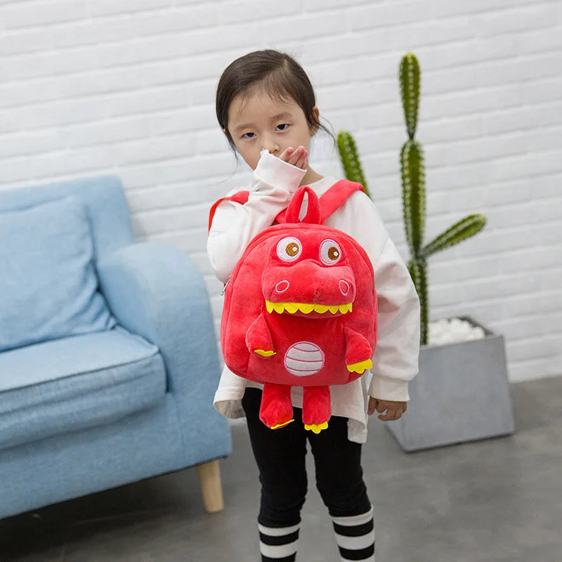 Soft Plush Dinosaur Toddler Backpack – Winter School Bag