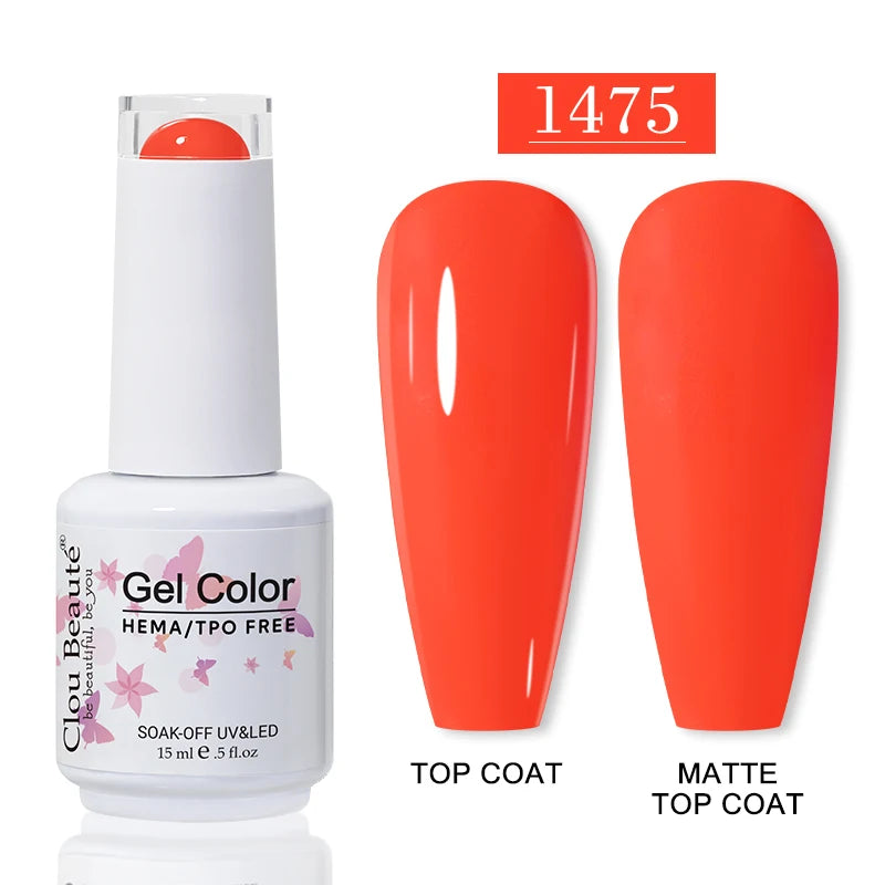 No-Wipe Top Coat & Sticky Base Coat UV Gel Polish — Long-Lasting, MSDS Certified, 15ml