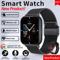 LIGE Y28 Smart Watch | 1.83" HD Bluetooth Calling Heart Rate Sleep Monitor Fashion Smartwatch for Android & iOS