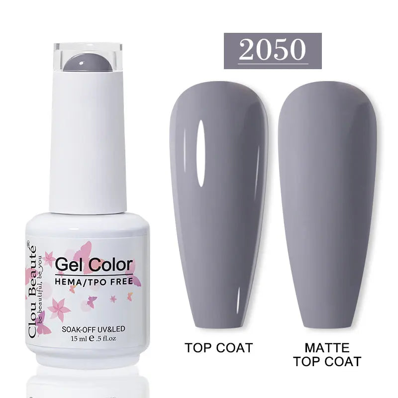 No-Wipe Top Coat & Sticky Base Coat UV Gel Polish — Long-Lasting, MSDS Certified, 15ml