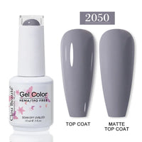 No-Wipe Top Coat & Sticky Base Coat UV Gel Polish — Long-Lasting, MSDS Certified, 15ml