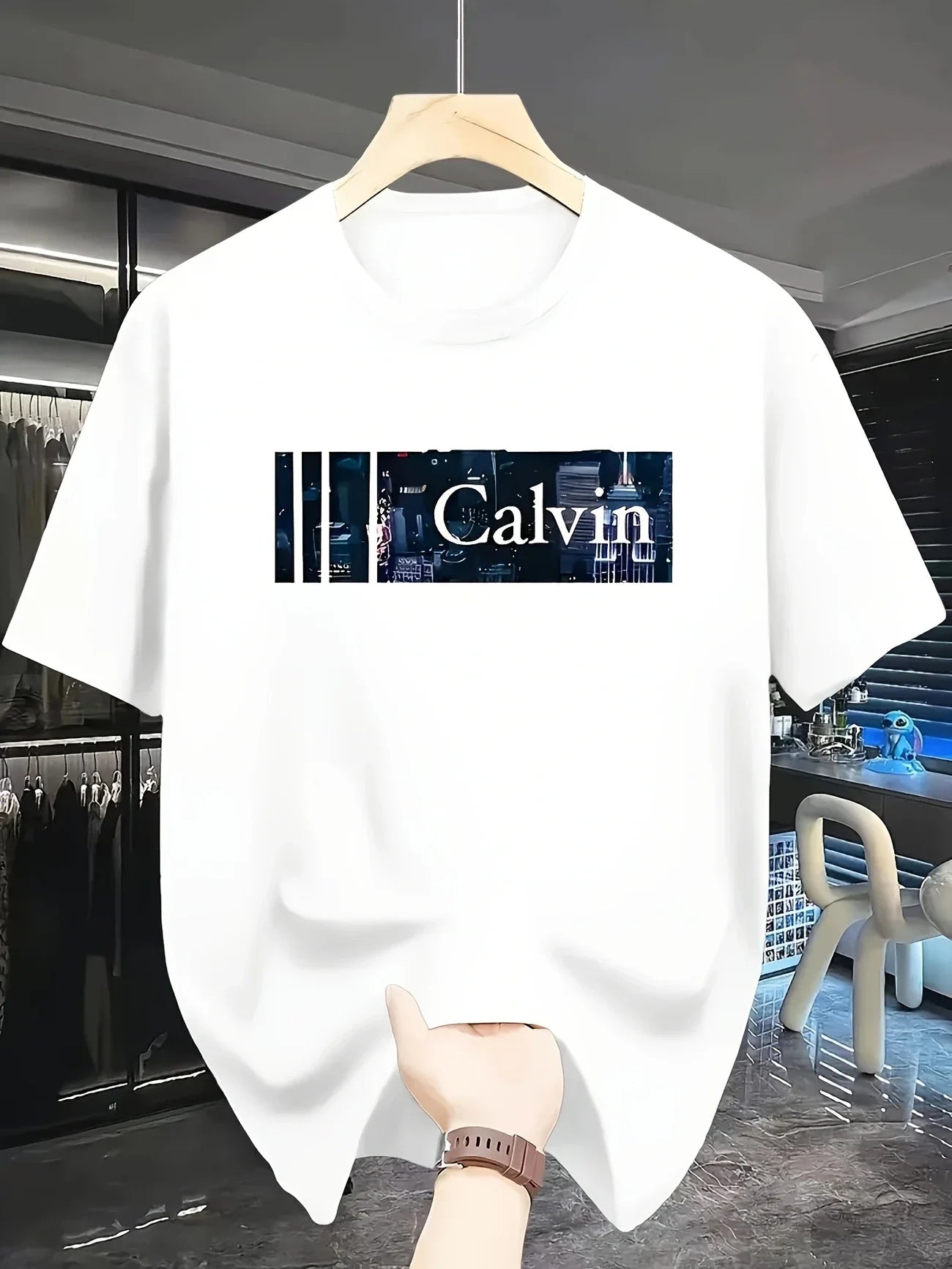 Men's Cotton Urban Print T-Shirt – Relaxed Fit