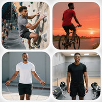 Men's 5-Pack Quick Dry Sport Shirts - Athletic Performance Tees