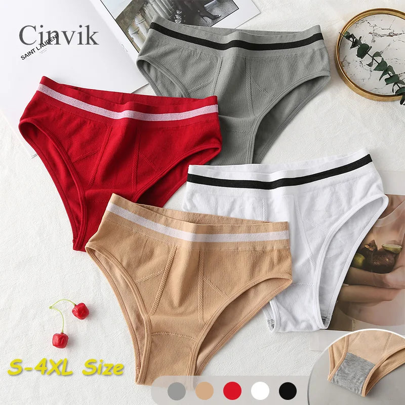 Panties de Tiro Alto para Mujer - Ropa Interior Cómoda y Sexy Tallas S-4XL