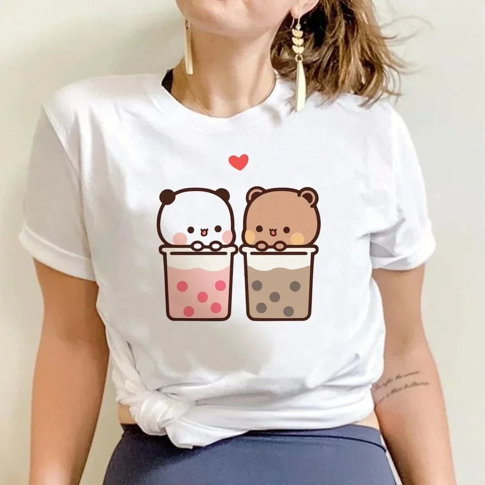 Women's Bubu Dudu Y2K T-Shirt - Harajuku Anime Streetwear