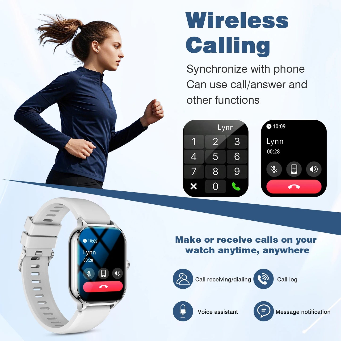 Bluetooth Smartwatch with Custom Dial & Calling