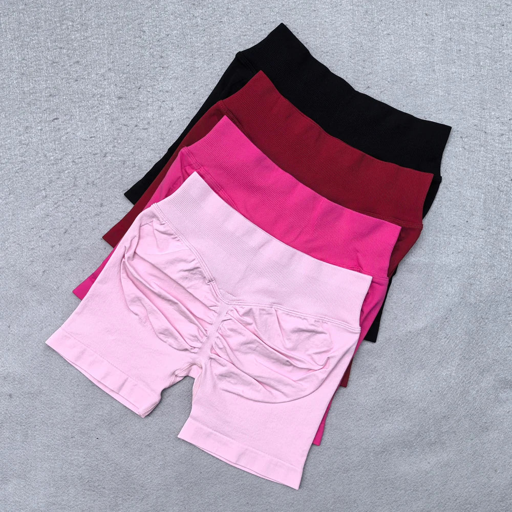 Conjunto Yoga 2 Piezas Mujer - Top Halter Sin Espalda y Shorts Cintura Alta Seamless