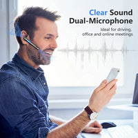 STTKGZD YYK-520 Business Bluetooth 5.1 Earphone | ENC + CVC 8.0 Noise Reduction 10H Multipoint 180H Standby Ear-Hook