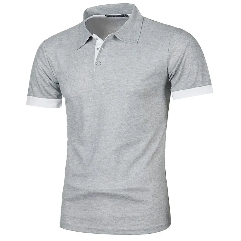 Men's Short Sleeve Polo Shirt – Lightweight Breathable Lapel Tee | Casual Streetwear Summer Top