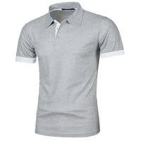 Men's Short Sleeve Polo Shirt – Lightweight Breathable Lapel Tee | Casual Streetwear Summer Top