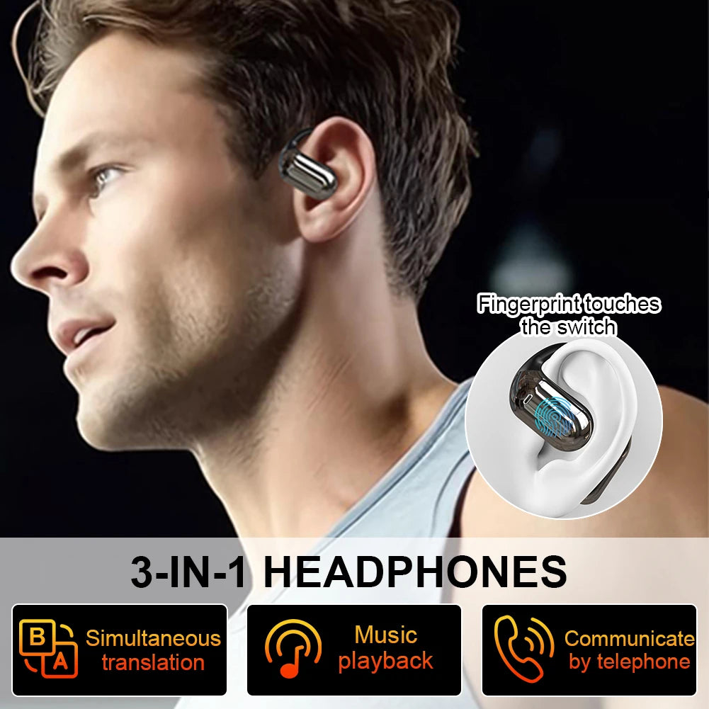 YYK-Q39 AI Translator Earbuds – 144 Languages, Bluetooth 5.4, Noise Cancelling, IP54