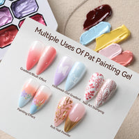 UR SUGAR 4-in-1 Ombre Gel Nail Polish – 9 Colors Pat Painting Gel | Gradient French Nail Art UV LED
