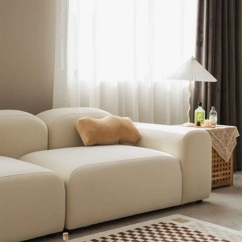 Vintage Tofu Sofa - Bread & Cream Classical Modular Seating