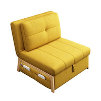 Sofá Cama Individual Plegable con USB - Madera Maciza y Esponja de Alta Resiliencia
