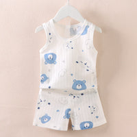 Kids Cotton Tank Top & Shorts Summer Set