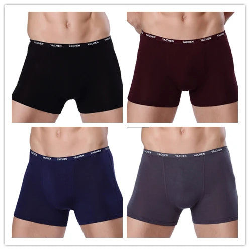 Men's Bamboo Boxer Shorts – 4-Pack Soft & Breathable Underwear (L–XXXL)
