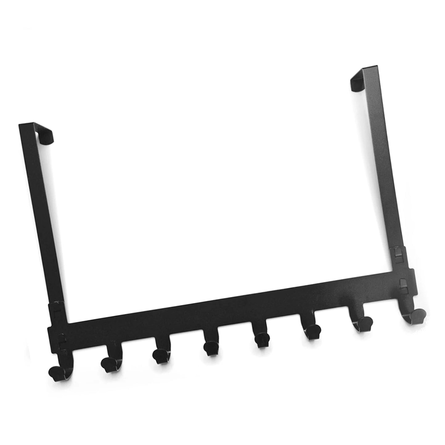8-Hook Over-the-Door Organizer Rack – No-Drill Hanger for Coats, Towels & More