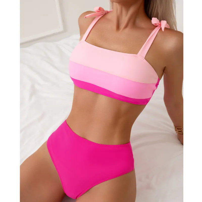 Bikini Rosa Push Up - Traje de Baño Brasileño Sexy 2026