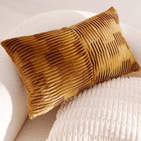French Light Luxury Forest Jacquard Cushion Cover | Brown Patchwork Pillow Case