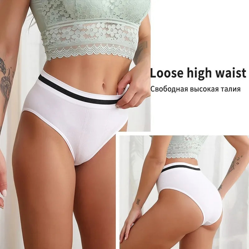 Panties de Tiro Alto para Mujer - Ropa Interior Cómoda y Sexy Tallas S-4XL