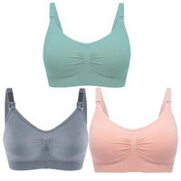 Nursing Bras for Breastfeeding Women – 3-Pack Seamless Maternity Bra (S–4XL)