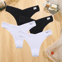 Set de 4 Panties de Algodón Talle V para Mujer