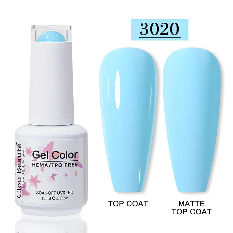 No-Wipe Top Coat & Sticky Base Coat UV Gel Polish — Long-Lasting, MSDS Certified, 15ml