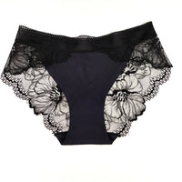 Panty Sin Costuras de Encaje Rosa Sexy - Lencería Transparente S-XL