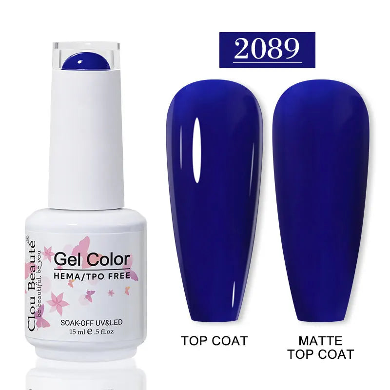 No-Wipe Top Coat & Sticky Base Coat UV Gel Polish — Long-Lasting, MSDS Certified, 15ml