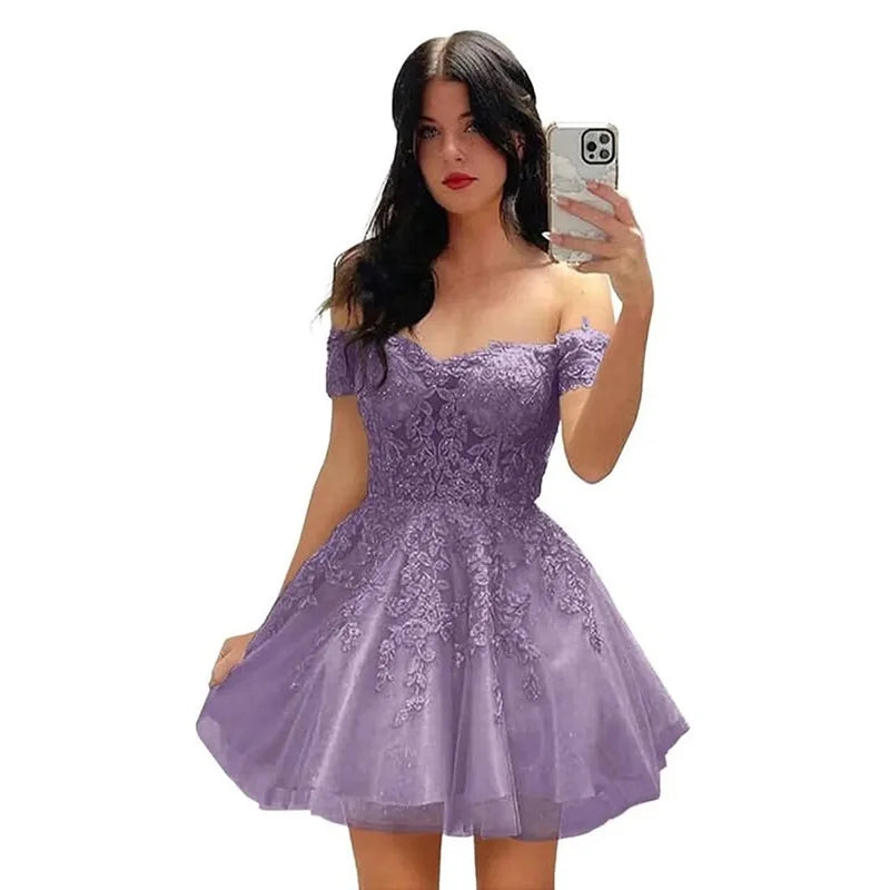Black Lace Strapless Ball Gown Dress | Elegant Off-Shoulder Formal Evening & Party Dress