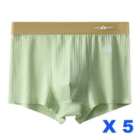 Men's Striped Boxer Shorts 5-Pack | Comfortable Knit Underwear