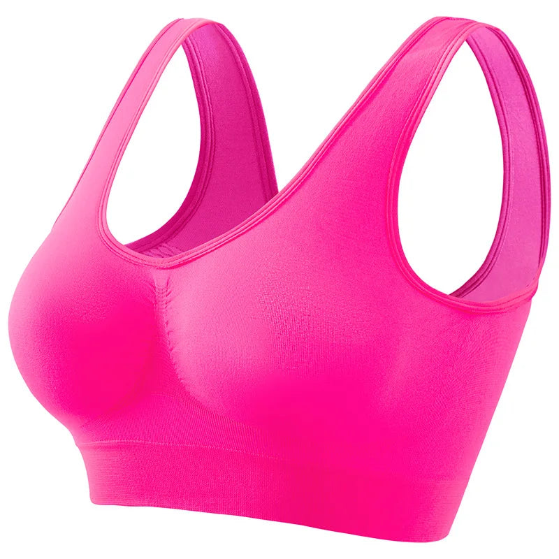Women's Seamless Wireless Bralette – Breathable Crop Top Bra (S–5XL, 12 Colors)