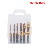 HSS Titanium Metric Tap Drill Bits Set | M3–M10 Thread Taps
