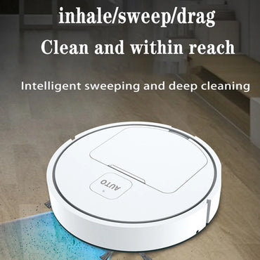 3 IN 1 Robot Vacuum Cleaner USB Rechargeable Avoiding Objects Robot Vacuum 1000Pa Suction for Home Floor Washing Carpet Pet Hair