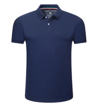 Men's Short Sleeve Polo Shirt — Breathable, Solid Color, Smart Casual Fit