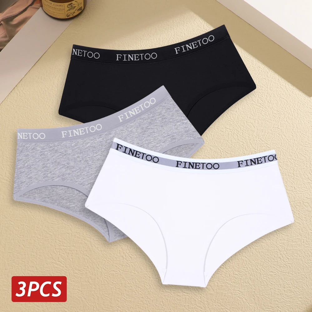 Set de 3 Panties de Algodón Suave para Mujer