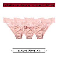 3-Pack Lace G-String Panties – Low-Rise, Breathable Hollow Lace | Women's Underwear Set