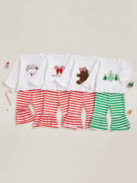 Infant Baby Boy Christmas Outfit Reindeer Applique Hoodie Sweater and Plaid Pants Set Toddler Xmas Clothes 2 Piece Kit