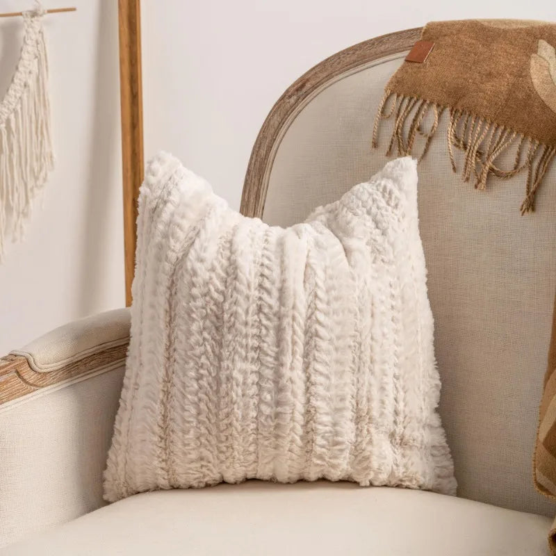 Modern Loop Yarn Knit Pillow Cover | Minimalist Textured Cushion Case