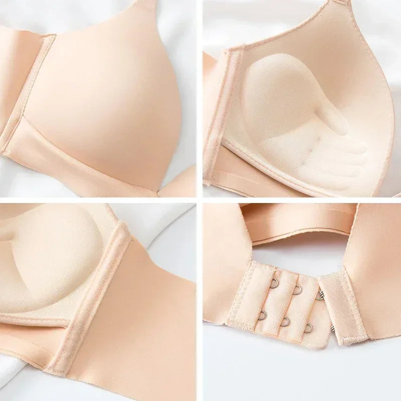 FallSweet 3-Pack Seamless Push-Up Bralette Set | Wireless 3/4 Cup Lingerie